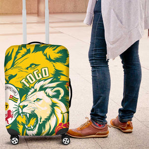 Togo Independence Day Luggage Cover Lion and Rose Proud To Be Togolese