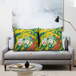 Togo Independence Day Pillow Cover Lion and Rose Proud To Be Togolese
