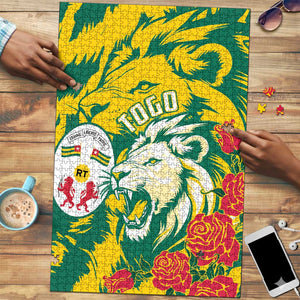 Togo Independence Day Puzzle Lion and Rose Proud To Be Togolese