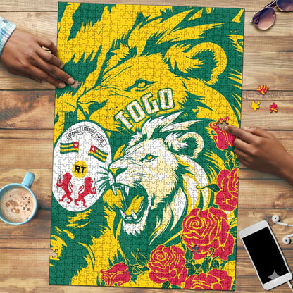Togo Independence Day Puzzle Lion and Rose Proud To Be Togolese
