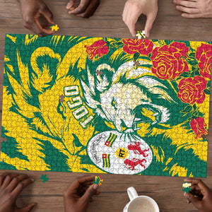 Togo Independence Day Puzzle Lion and Rose Proud To Be Togolese