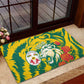 Togo Independence Day Rubber Doormat Lion and Rose Proud To Be Togolese
