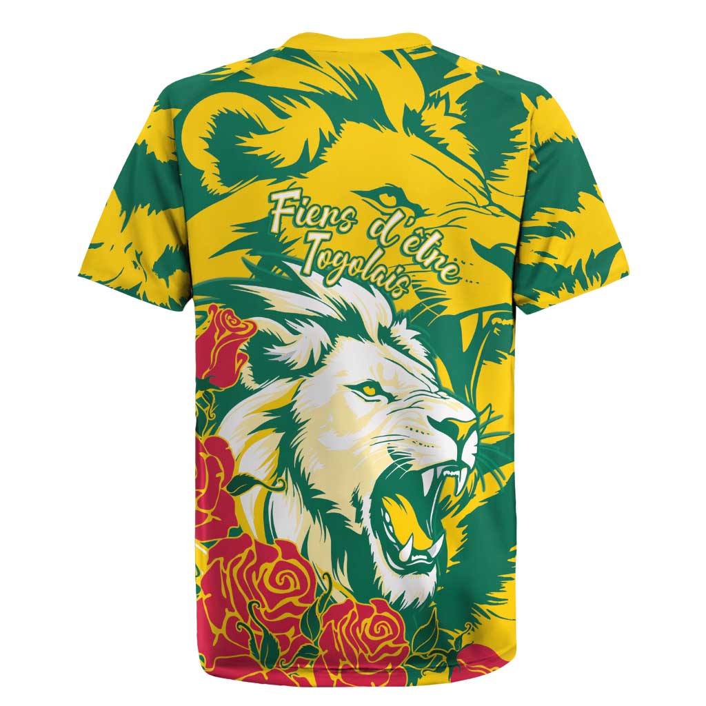 Togo Independence Day Rugby Jersey Lion and Rose Proud To Be Togolese