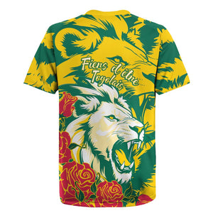 Togo Independence Day Rugby Jersey Lion and Rose Proud To Be Togolese