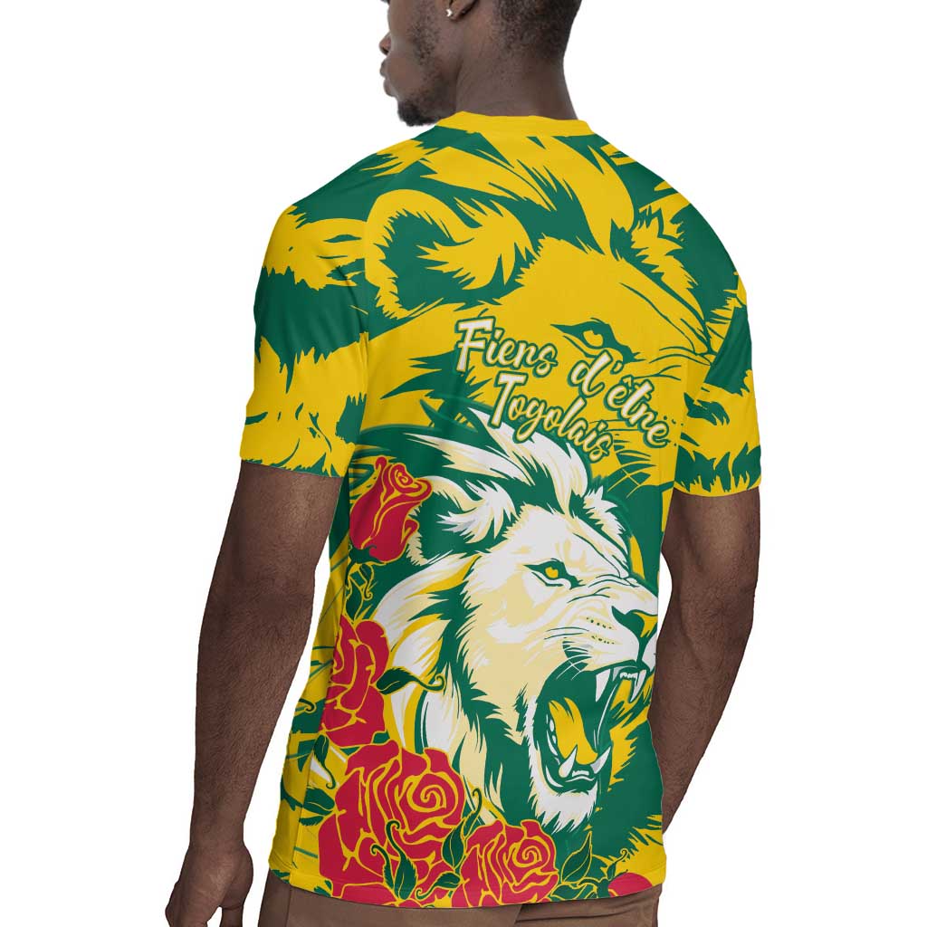 Togo Independence Day Rugby Jersey Lion and Rose Proud To Be Togolese