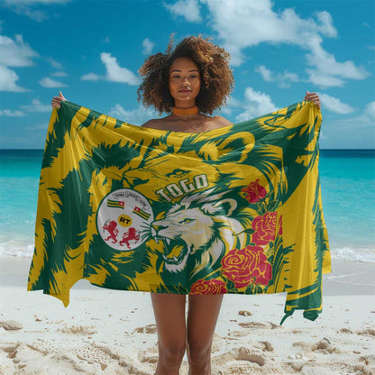 Togo Independence Day Sarong Lion and Rose Proud To Be Togolese