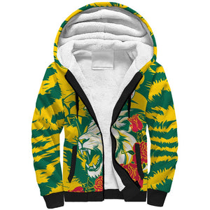Togo Independence Day Sherpa Hoodie Lion and Rose Proud To Be Togolese