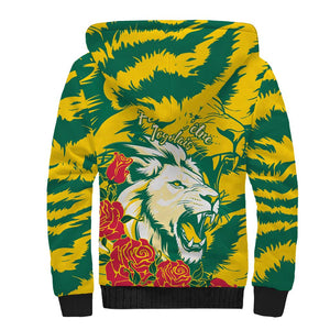 Togo Independence Day Sherpa Hoodie Lion and Rose Proud To Be Togolese
