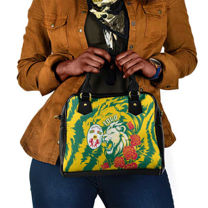 Togo Independence Day Shoulder Handbag Lion and Rose Proud To Be Togolese