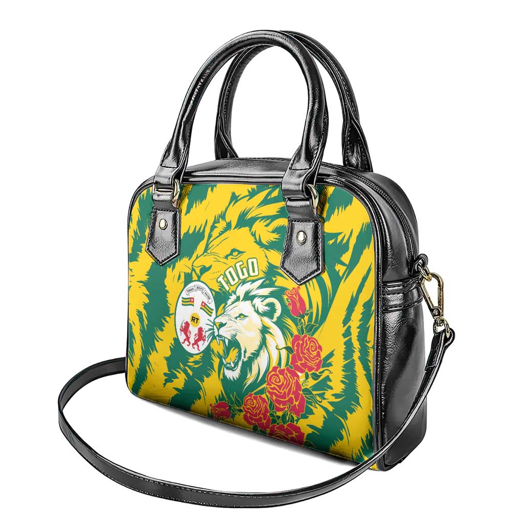 Togo Independence Day Shoulder Handbag Lion and Rose Proud To Be Togolese