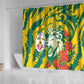 Togo Independence Day Shower Curtain Lion and Rose Proud To Be Togolese