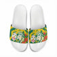 Togo Independence Day Slide Sandals Lion and Rose Proud To Be Togolese
