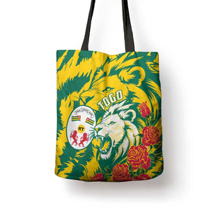 Togo Independence Day Tote Bag Lion and Rose Proud To Be Togolese