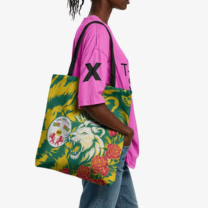 Togo Independence Day Tote Bag Lion and Rose Proud To Be Togolese