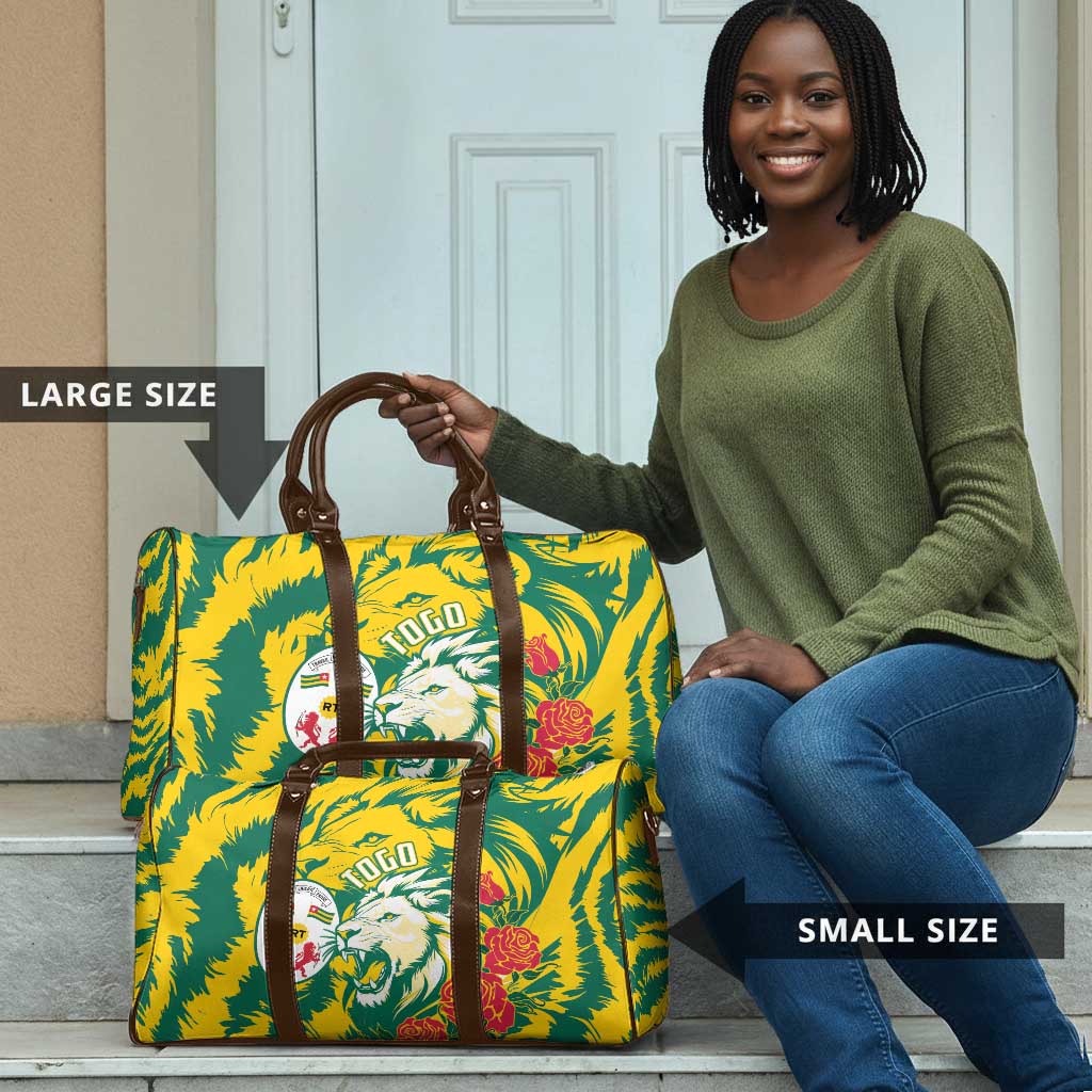 Togo Independence Day Travel Bag Lion and Rose Proud To Be Togolese