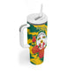 Togo Independence Day Tumbler With Handle Lion and Rose Proud To Be Togolese