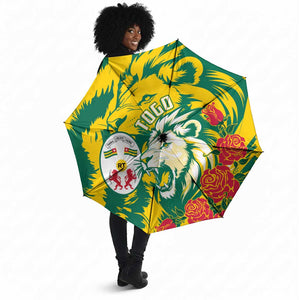 Togo Independence Day Umbrella Lion and Rose Proud To Be Togolese
