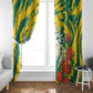 Togo Independence Day Window Curtain Lion and Rose Proud To Be Togolese