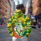 Togo Independence Day Zip Hoodie Lion and Rose Proud To Be Togolese