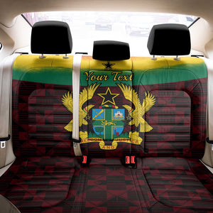 Personalised 1 July Ghana Republic Day Back Car Seat Cover African Pattern Mix Flag Unique Style