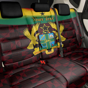 Personalised 1 July Ghana Republic Day Back Car Seat Cover African Pattern Mix Flag Unique Style