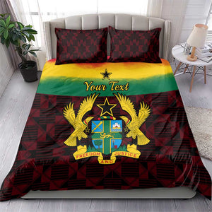 Personalised 1 July Ghana Republic Day Bedding Set African Pattern Mix Flag Unique Style