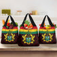 Personalised 1 July Ghana Republic Day Grocery Bag African Pattern Mix Flag Unique Style