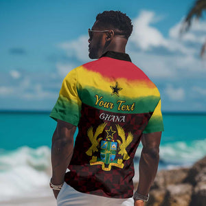 Personalised 1 July Ghana Republic Day Hawaiian Shirt African Pattern Mix Flag Unique Style