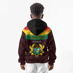 Personalised 1 July Ghana Republic Day Kid Hoodie African Pattern Mix Flag Unique Style