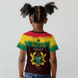 Personalised 1 July Ghana Republic Day Kid T shirt African Pattern Mix Flag Unique Style