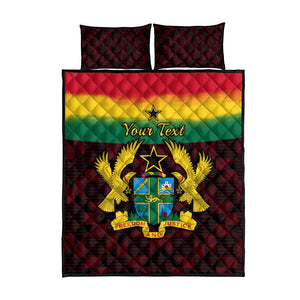 Personalised 1 July Ghana Republic Day Quilt Bed Set African Pattern Mix Flag Unique Style