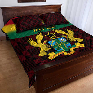 Personalised 1 July Ghana Republic Day Quilt Bed Set African Pattern Mix Flag Unique Style