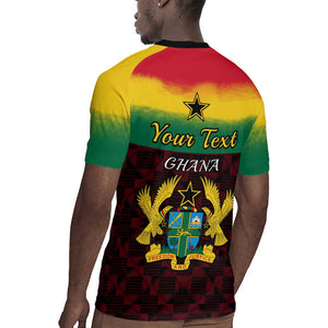 Personalised 1 July Ghana Republic Day Rugby Jersey African Pattern Mix Flag Unique Style