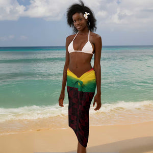 Personalised 1 July Ghana Republic Day Sarong African Pattern Mix Flag Unique Style