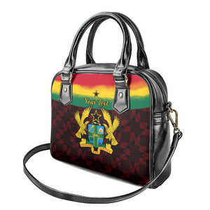 Personalised 1 July Ghana Republic Day Shoulder Handbag African Pattern Mix Flag Unique Style