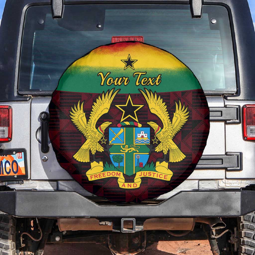 Personalised 1 July Ghana Republic Day Spare Tire Cover African Pattern Mix Flag Unique Style