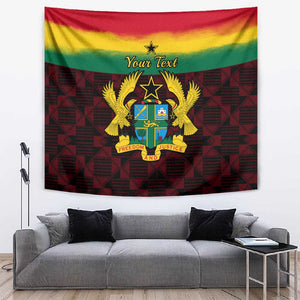 Personalised 1 July Ghana Republic Day Tapestry African Pattern Mix Flag Unique Style