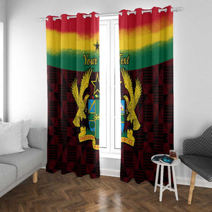 Personalised 1 July Ghana Republic Day Window Curtain African Pattern Mix Flag Unique Style