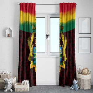 Personalised 1 July Ghana Republic Day Window Curtain African Pattern Mix Flag Unique Style