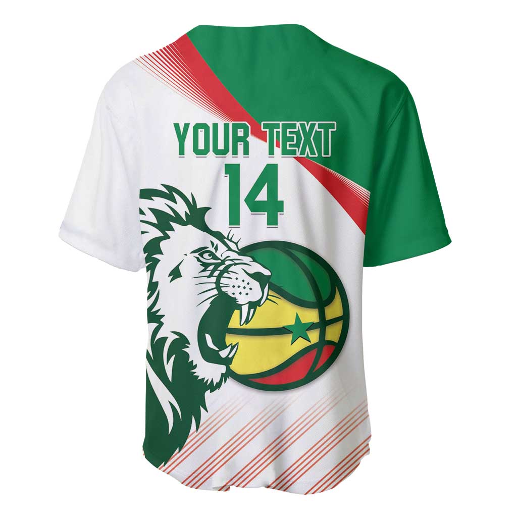 Afro Basketball Custom Senegal Baseball Jersey Come On Lions - African Pride