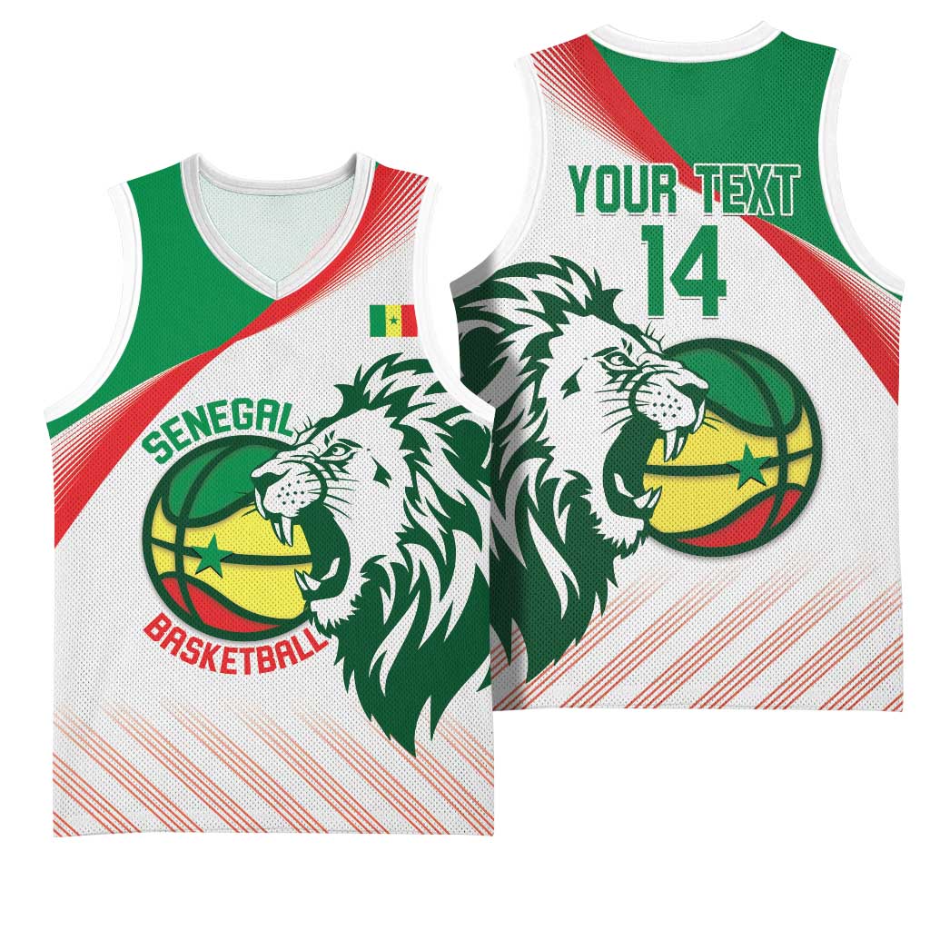 Afro Basketball Custom Senegal Basketball Jersey Come On Lions LT14
