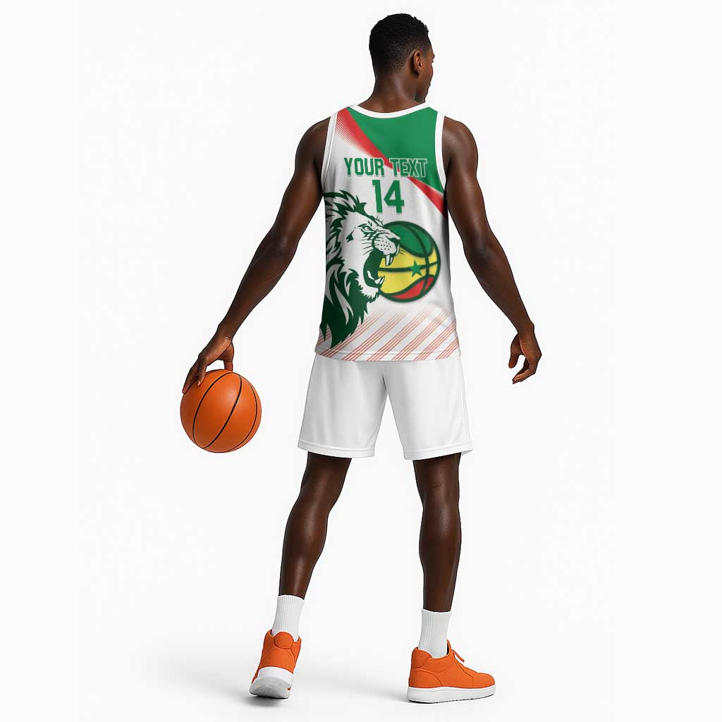Afro Basketball Custom Senegal Basketball Jersey Come On Lions LT14