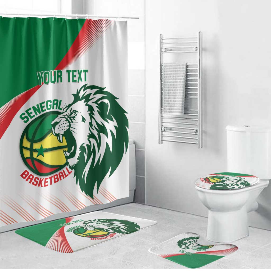 Senegal Basketball Custom Bathroom Set Come On Lions