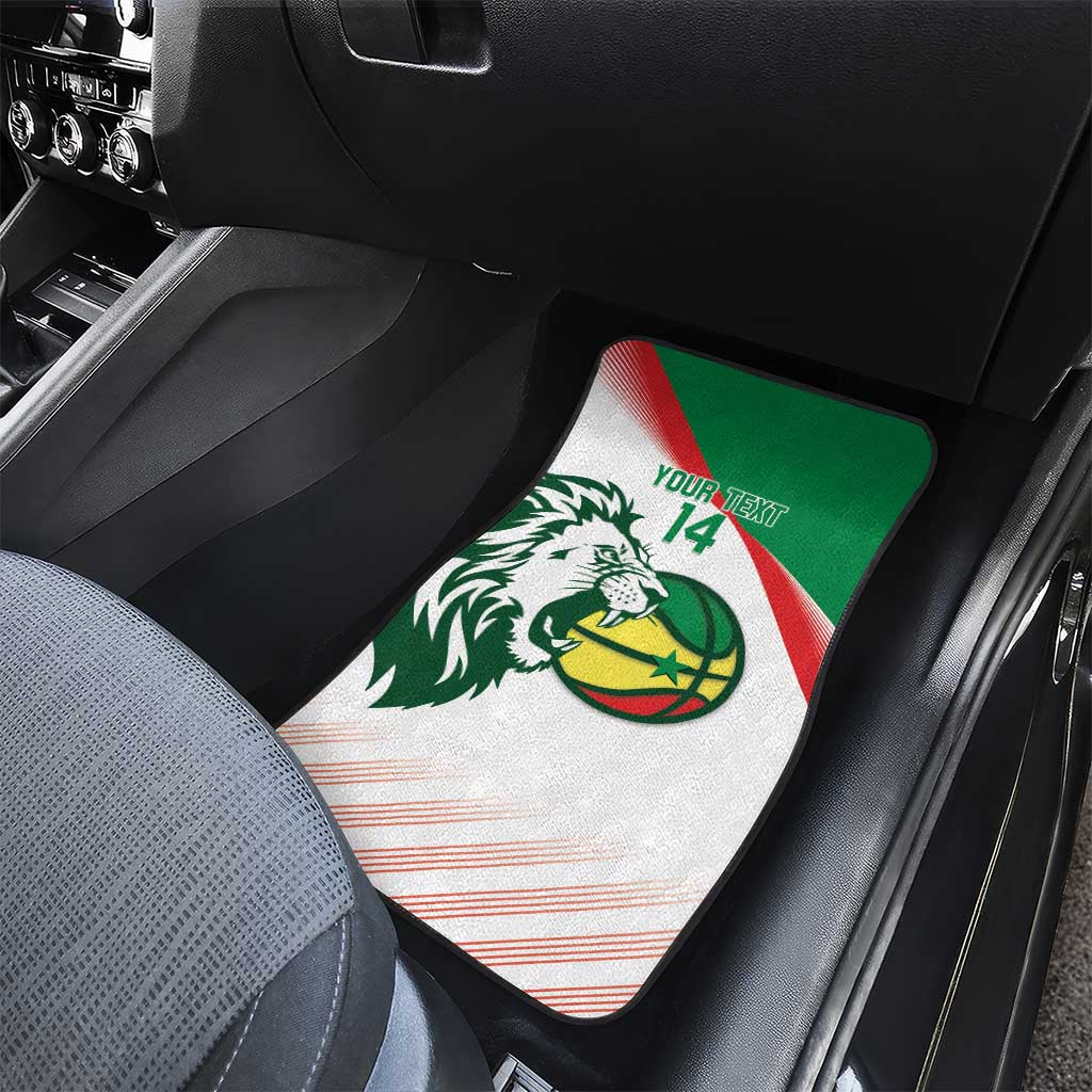 Afro Basketball Custom Senegal Car Mats Come On Lions - African Pride