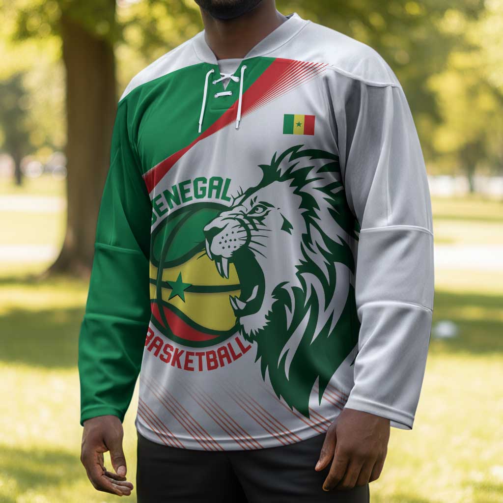 Senegal Basketball Custom Hockey Jersey Come On Lions