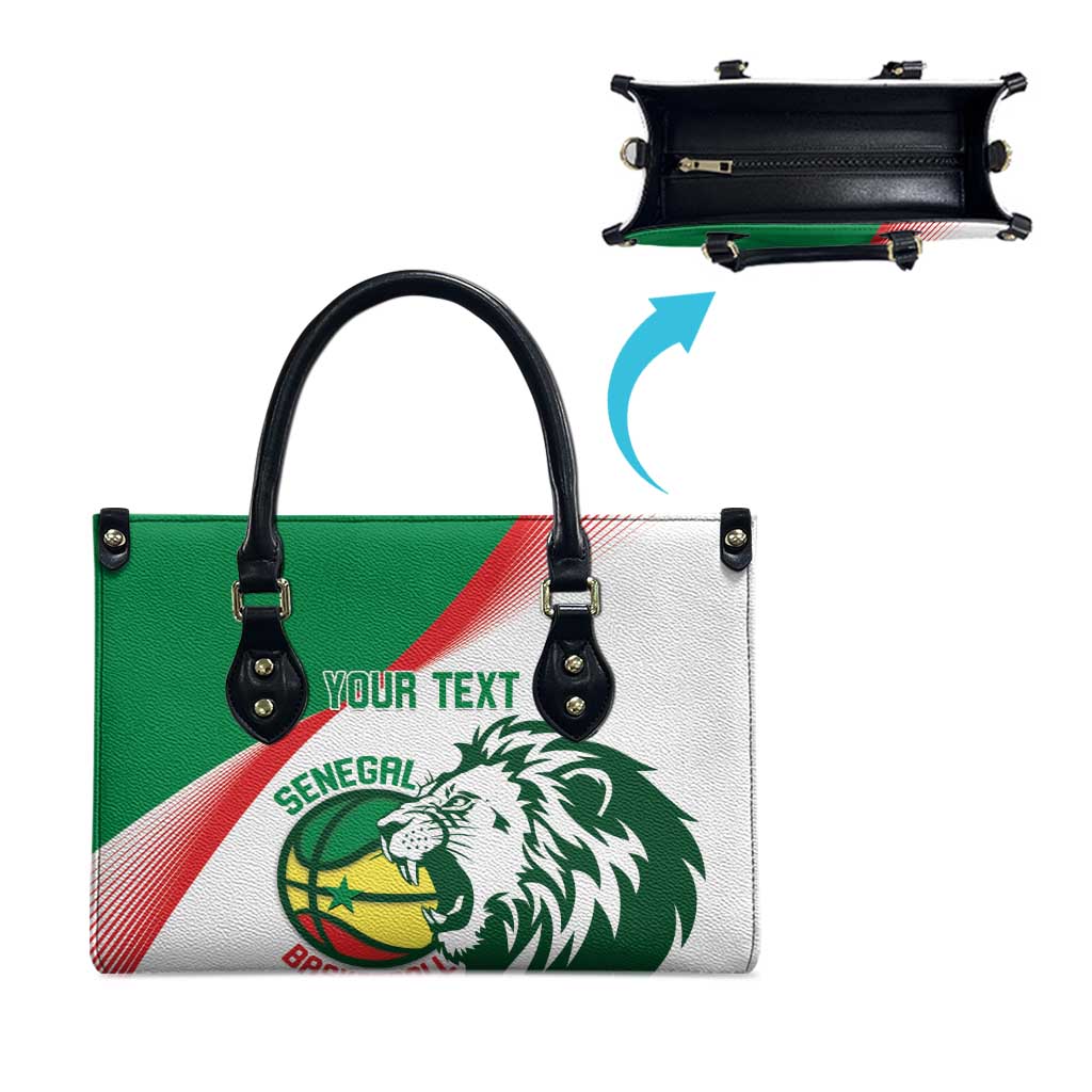 Senegal Basketball Custom Leather Bag Come On Lions