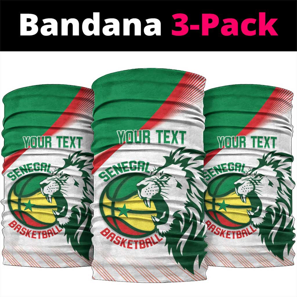 Afro Basketball Custom Senegal Neck Gaiter Come On Lions LT14