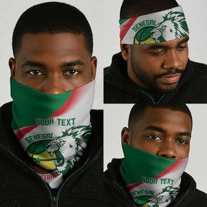 Afro Basketball Custom Senegal Neck Gaiter Come On Lions LT14