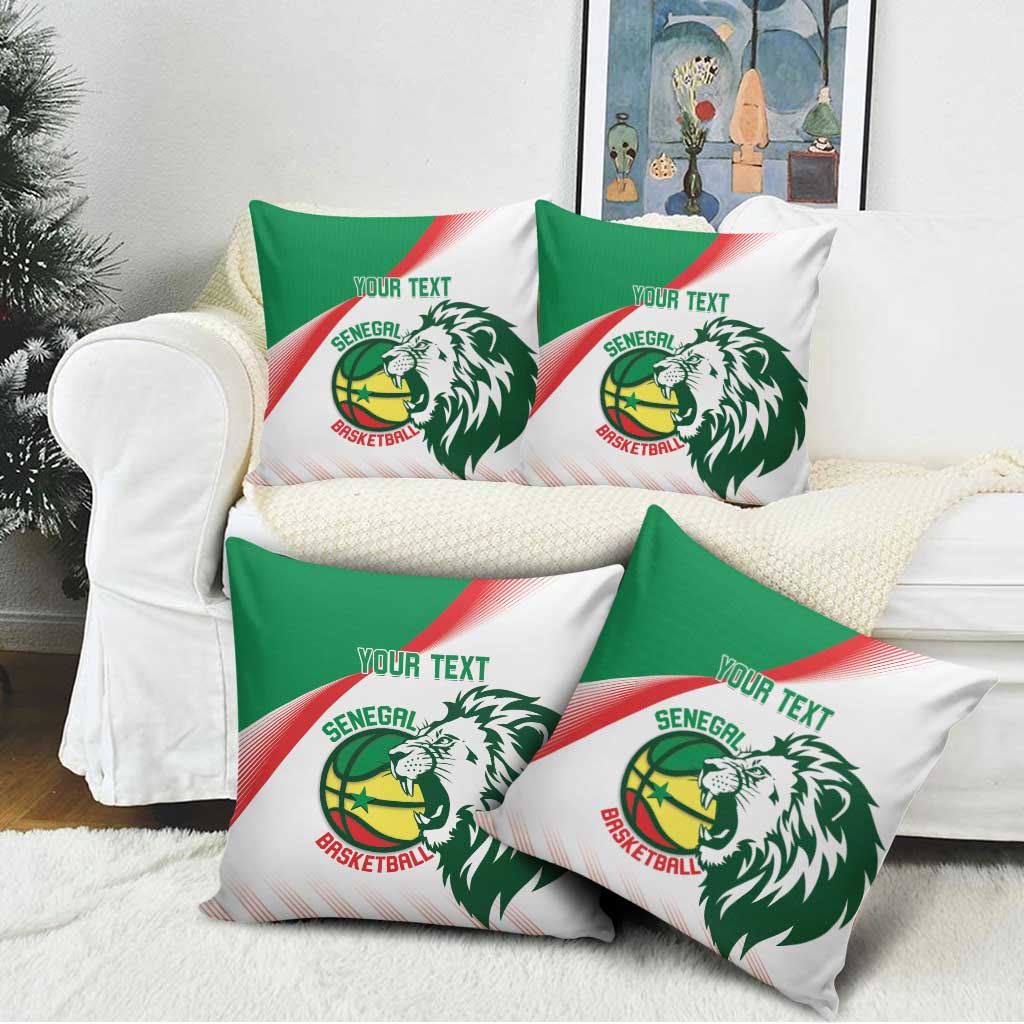 Senegal Basketball Custom Pillow Cover Come On Lions