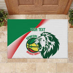 Afro Basketball Custom Senegal Rubber Doormat Come On Lions - African Pride